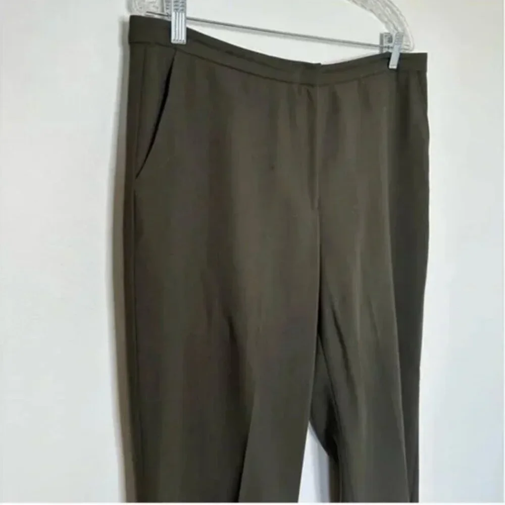 Eileen Fisher Women's Neutral Brown Minimalist Pants Size Large